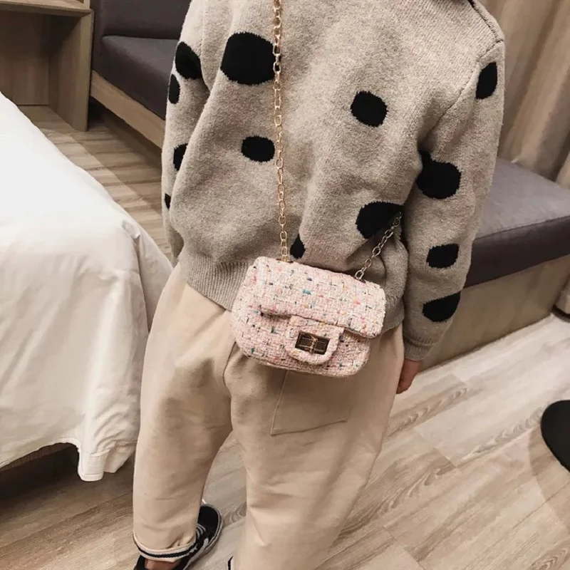 Детская мини-сумка с клапаном на плечо сумки через для маленьких девочек