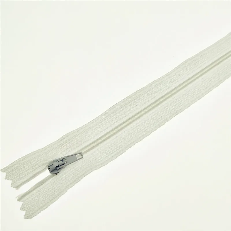 WHITE CNCRAFT 20 см длина Красочные Нейлоновые катушки молнии портной одежды швейные изделия ручной работы DIY аксессуары 6 шт/15 шт - Цвет: WHITE