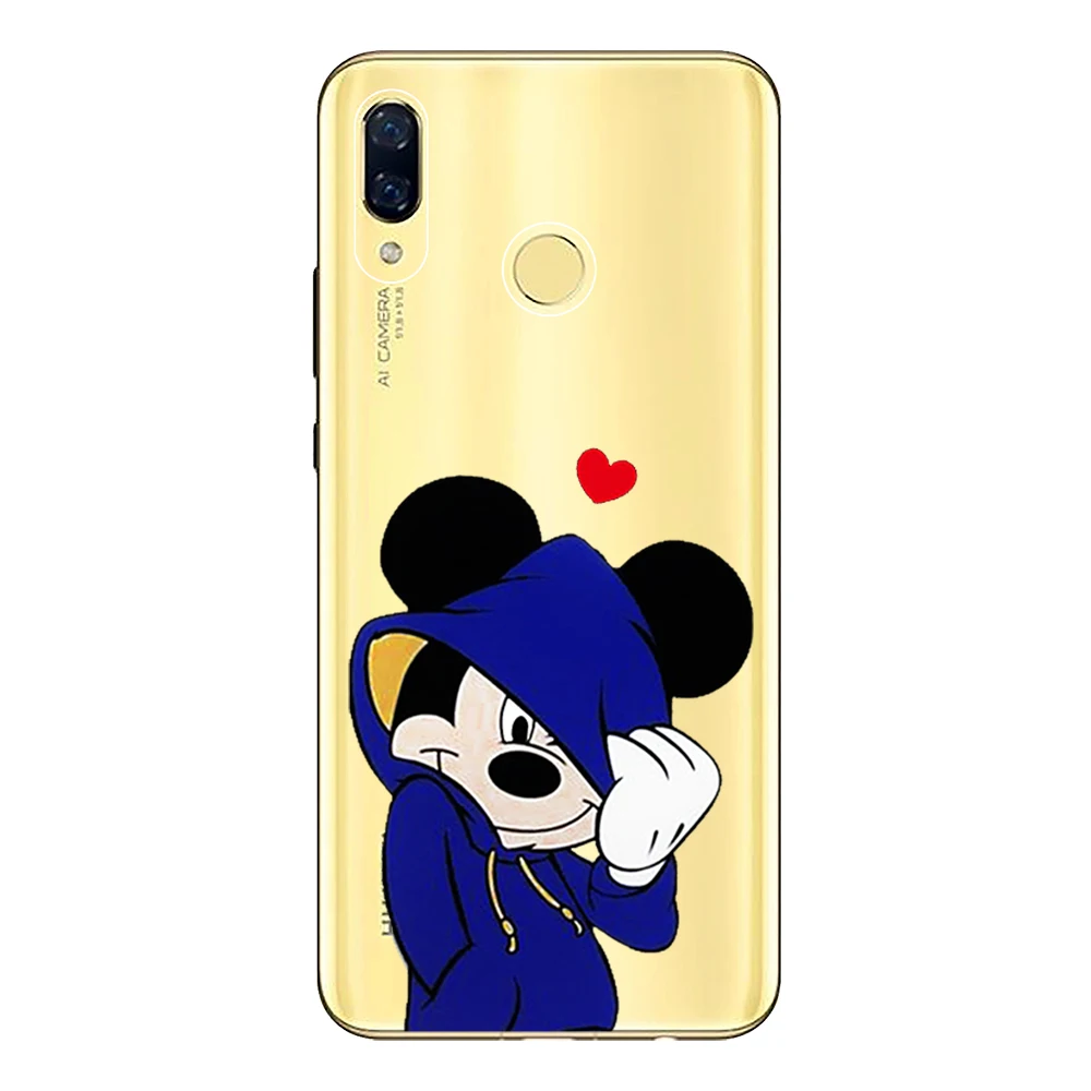 Soft TPU Funda For Huawei Nova 3 3i 3e Case Cover Silicone Coque Mickey Minnie Capa Protective Phone Shell |