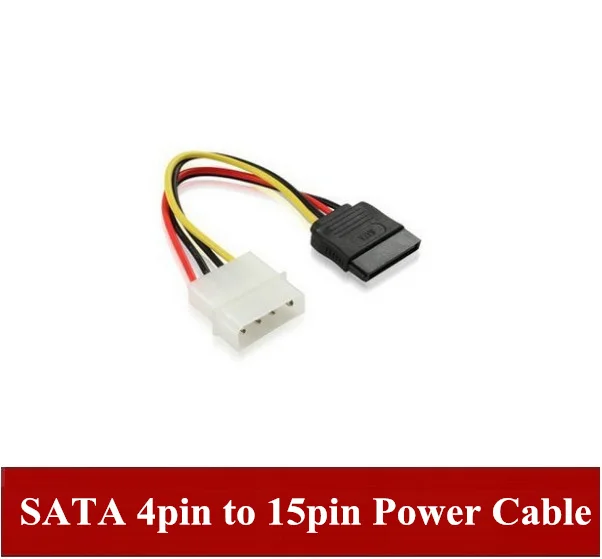FreeShipping ATX 4pin to 15pin Female connectors sata power cable convection15pin male |