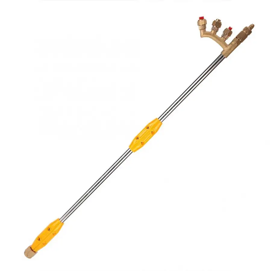 Инструмент с 4 насадками металлический распылитель большим потоком для полива