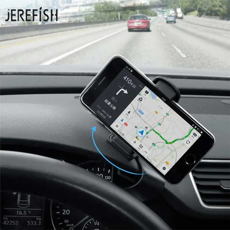 Держатель для телефона JEREFISH на клейкой основе вращающийся 360 градусов iPhone 4-6 5