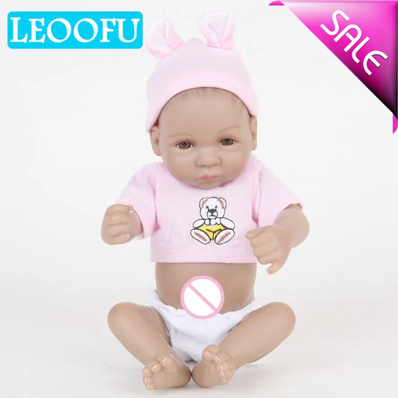 LEOOFU 28 см 11 дюймов игрушка кукла полный силиконовые тела Модель reborn для маленьких