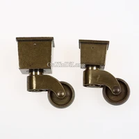 4pcslot heavy duty universal furniture casters european antique table chair sofa rollers runners mute nylon wheels