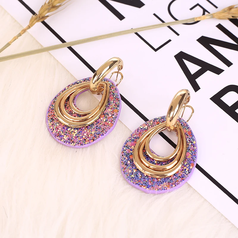 DCHENLER капли большие серьги из кожи цинковый сплав длинные Brinco sieraden oorbel вешалки voor