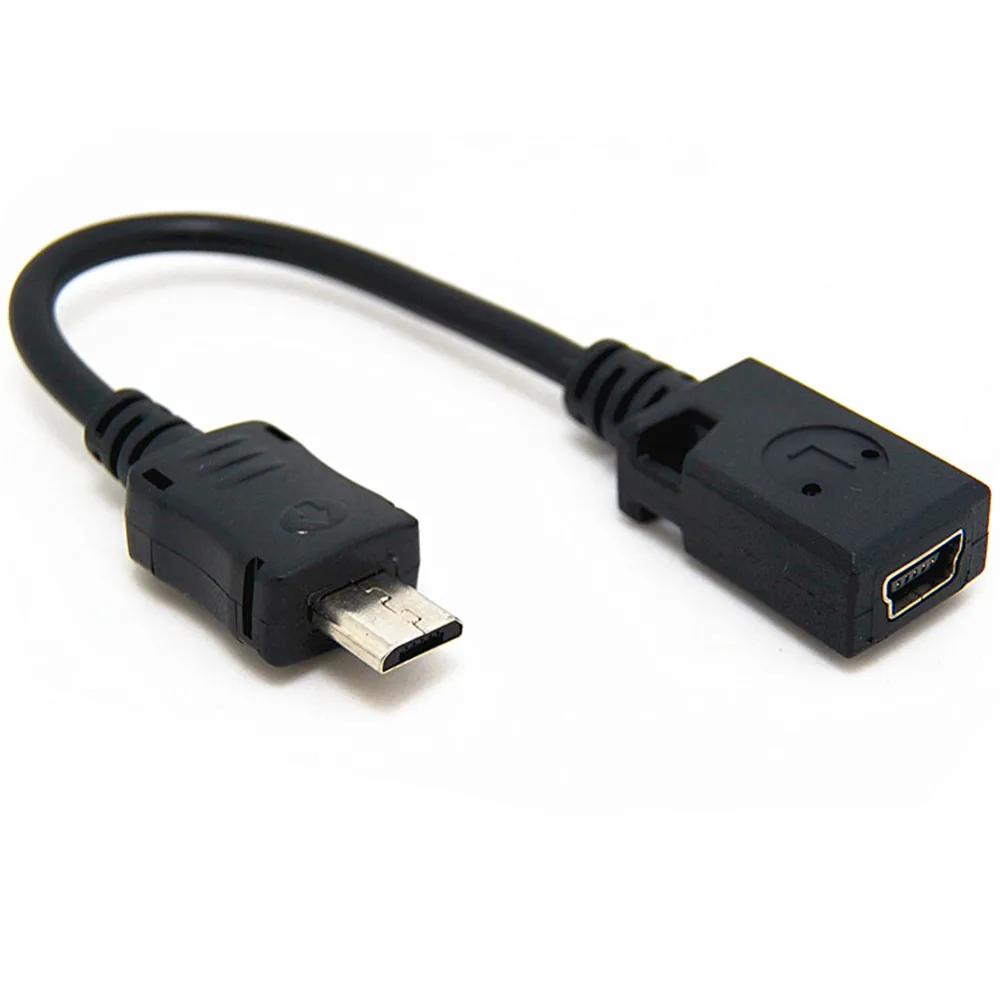 Кабель адаптер Micro USB Male Mini Female для телефонов MP3 0 1 м|adapter cable|usb female adaptermini usb adapter |