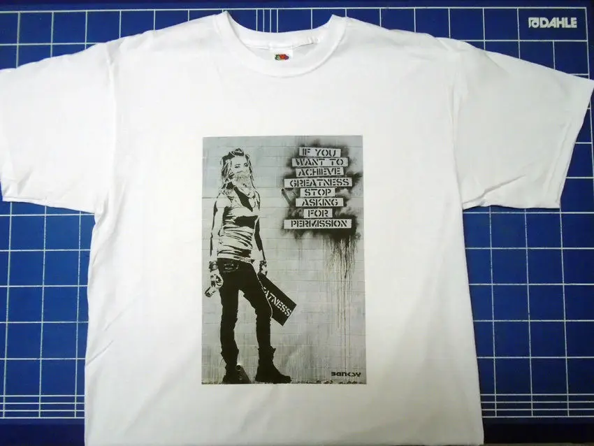 Летняя модная популярная футболка Бэнкси с надписью достижения великости