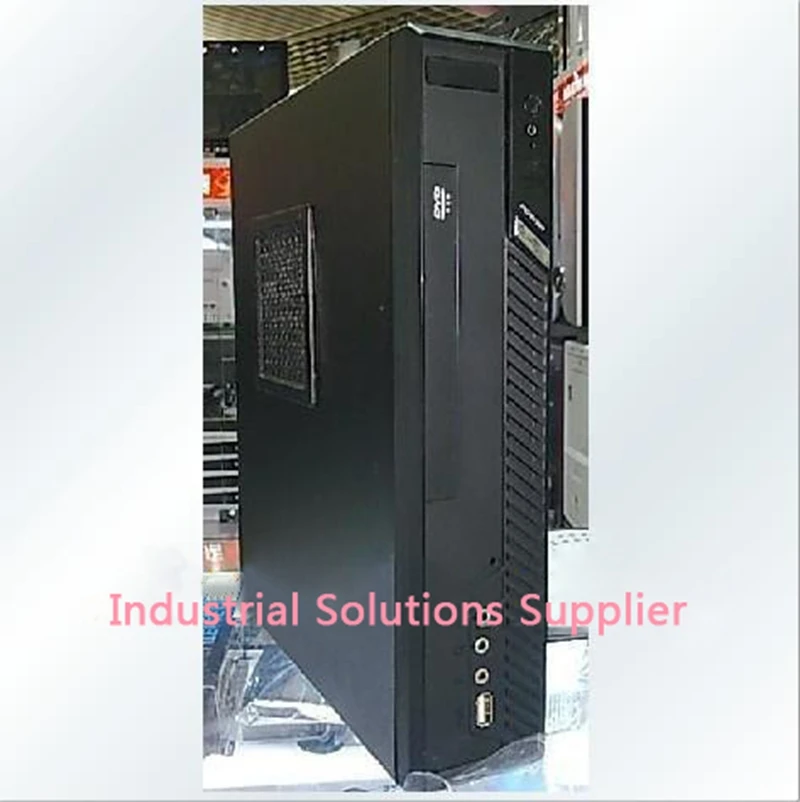 

New HTPC Trainborn Mini ITX Mini Computer Motherboard Small Computer Case S0205 Band Power Supply Black