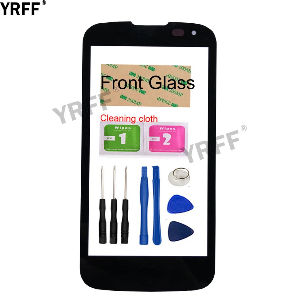 Внешнее стекло YRFF (без мобильного сенсорного экрана) для LG K3 LTE K100 K100DS LS450 передней