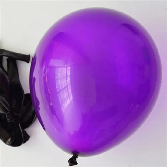 Purple 10 шт./лот, 12 дюймов, толстые латексные шары с жемчугом, золотые, красные, розовые, синие жемчужные шары для свадебной вечеринки, украшения для дня рождения - Цвет: Purple