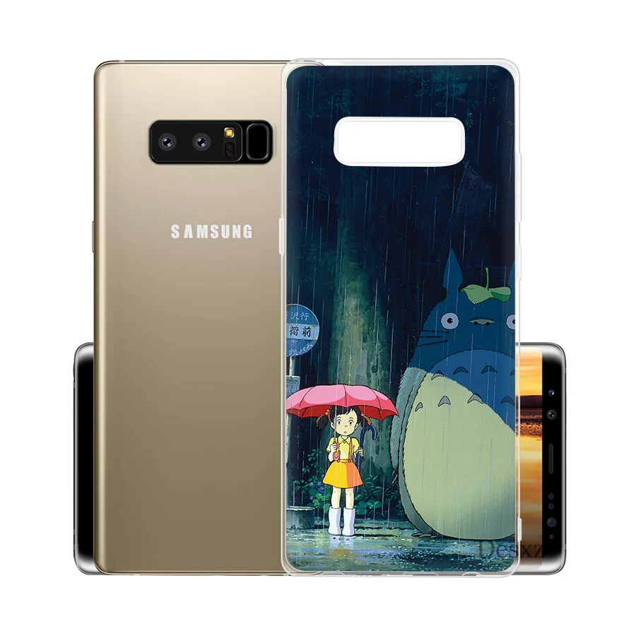 Чехол для телефона Totoro Samsung Galaxy S6 S7 Edge S8 S9 Plus Note 8 9 Slot TPU|Чехлы-накладки| |