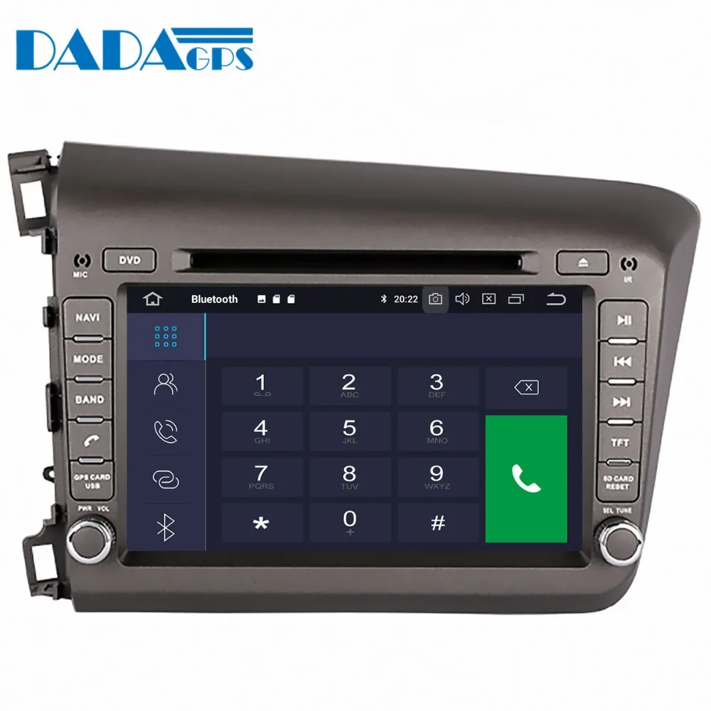 Новейший автомобильный мультимедийный DVD плеер Android 9 0 магнитола для Honda Civic left 2012