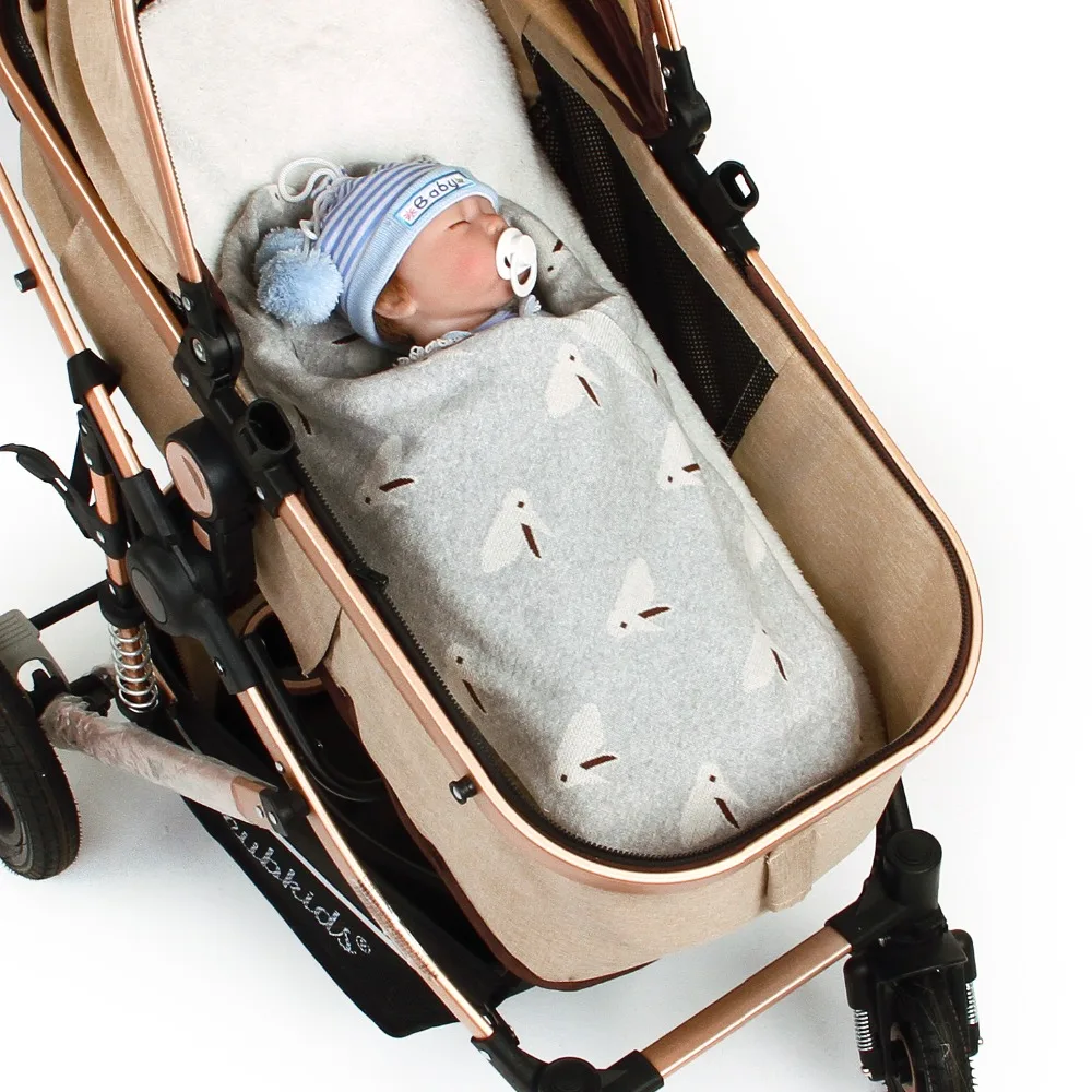 

Rabbit Baby Blanket Wrap Knitted Newborn Swaddle Up Toddler Infant Boy Basket Stroller Blankets Bedding Quilt For Boys Girls