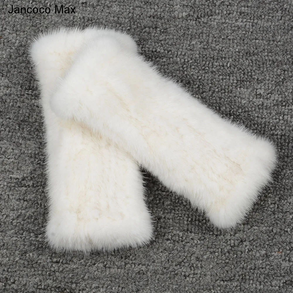 Jancoco Max настоящие норковые меховые перчатки женские модные стильные зимние теплые высокого качества S1913
