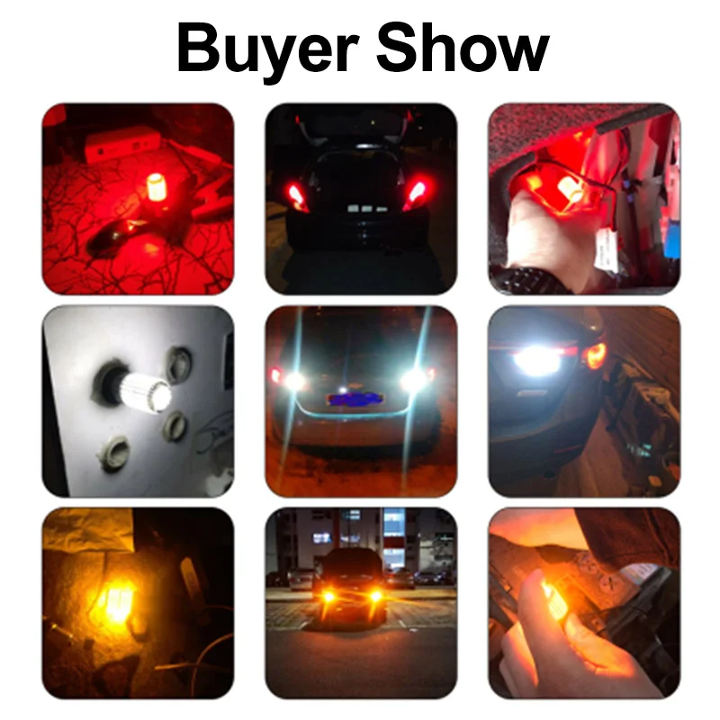 Светодиодные лампы Canbus T20 светодиодный 7440 W21W W21/5W 144smd 1156 P21W BA15S PY21W BAU15S 1157 BAY15D 1 шт. |