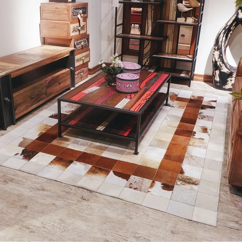 Роскошный Ковер Из Натуральной воловьей кожи в Европейском стиле большой ковер