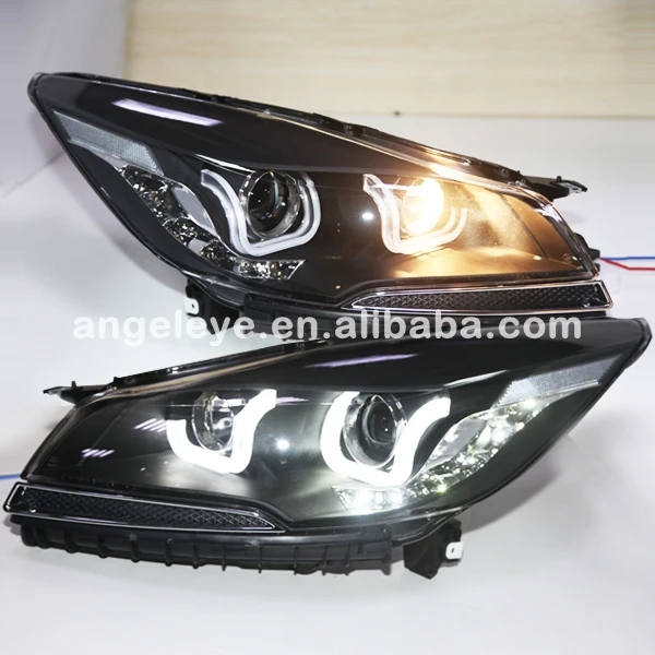 LED front light For FORD KUGA Escape Strip U Style Angel Eyes Head Lamps 2013-2014 Year LF | Автомобили и мотоциклы