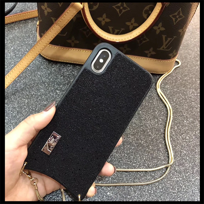 Чехол со стразами для iPhone 8 7 6 6S Plus X XS XR Max мобильный телефон | Мобильные телефоны и