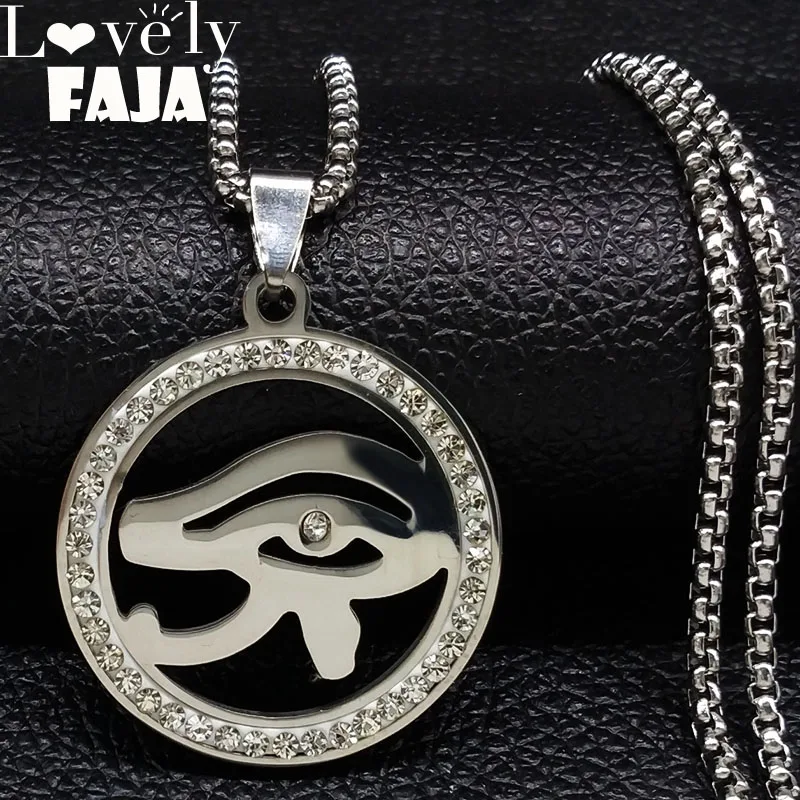 2021 модное ожерелье с цепочкой из нержавеющей стали кристаллами от сглаза для