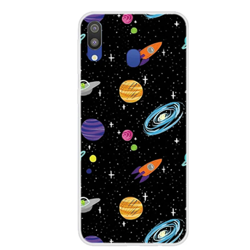 Чехол s для samsung Galaxy M20, чехол s с мультяшным рисунком, прозрачный, мягкий силиконовый чехол, чехол для Galaxy M 20 SM-M205F, оболочка, Fundas