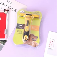 pet dog comb hair remover grooming cat brush nicer deshedding tools combs removes hairbrush for cats dogs curved blade design