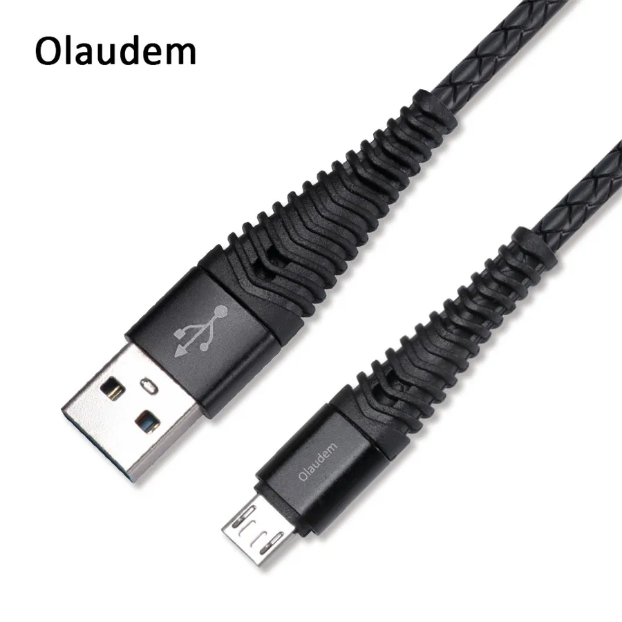 Olaudem телефонные кабели USB микро-usb-кабель для зарядки кабель Micro-USB 1 м samsung
