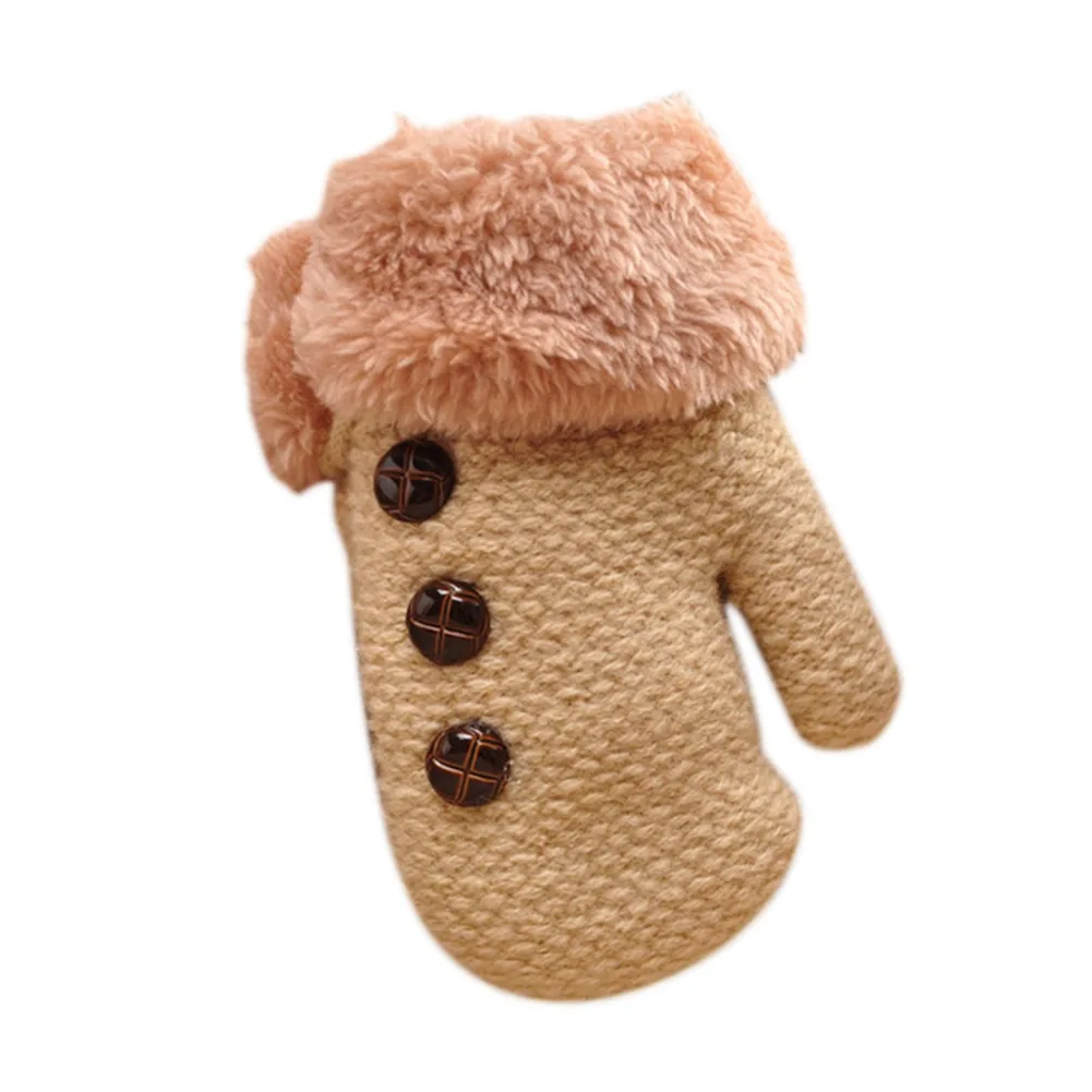 1 Pair Winter Kid Boy Girl Gloves Full Finger Kids Mittens Warm Children Knitting Best Sale- Popular | Аксессуары для одежды