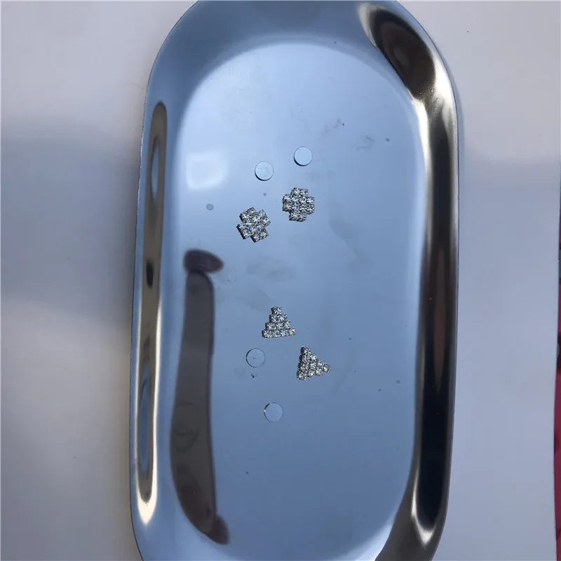 Модные ювелирные изделия блестящие серьги с кристаллами крест треугольник