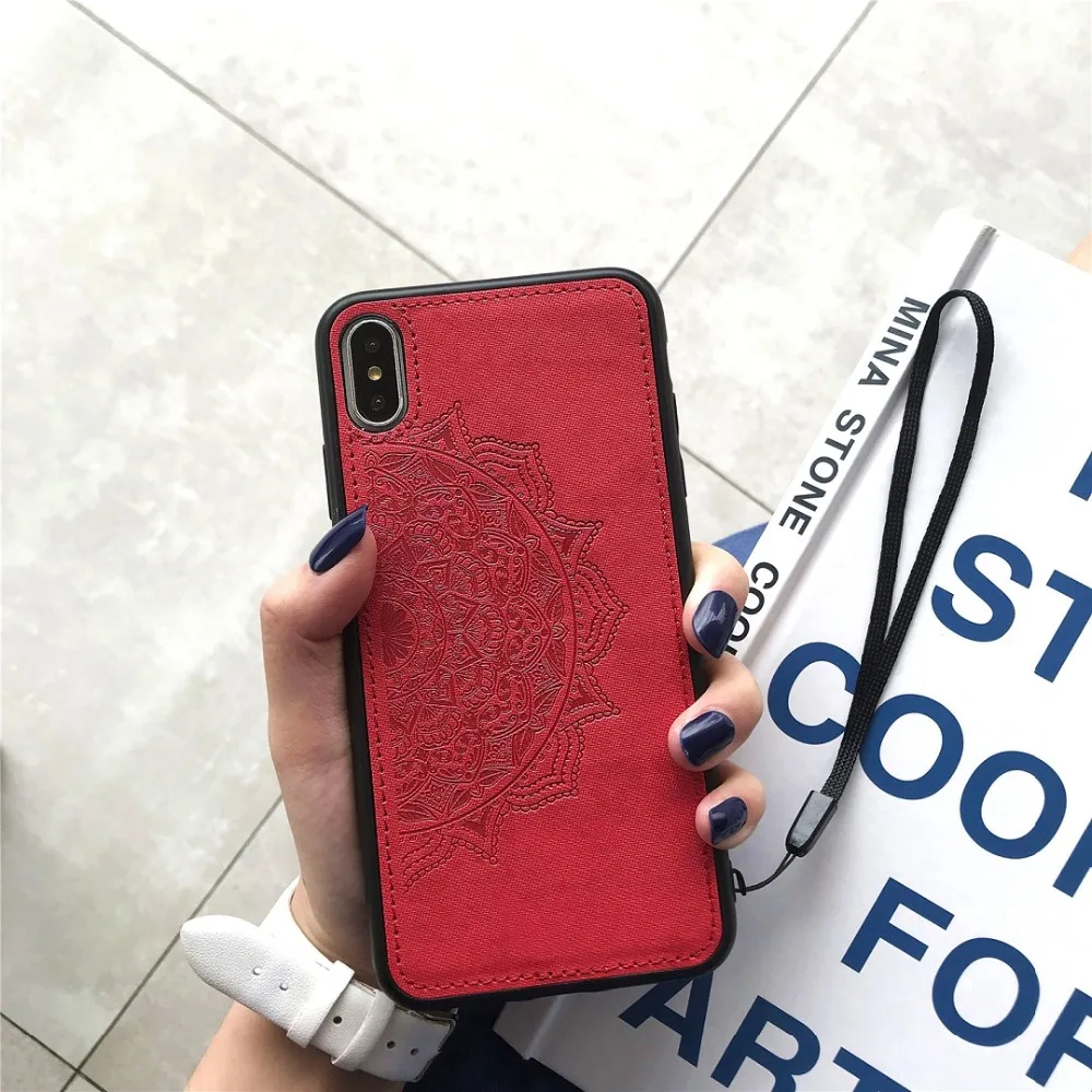 Для huawei Honor 10i 10 20 20i 8A 8S 7S 7A Pro Nova Lite 3 4E чехол с узором Мандала задняя крышка Держатель Автомобильный Магнит 360 градусов