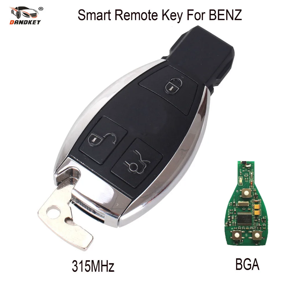Dandkey 3 Кнопки Smart Remote Key для Mercedes Benz с BGA чип 315 мГц дополнительно Поддерживает