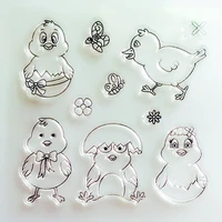 ylcs298 chick silicone clear stamps for scrapbooking diy album paper cards making decoration embossing folder craft rubber stamp