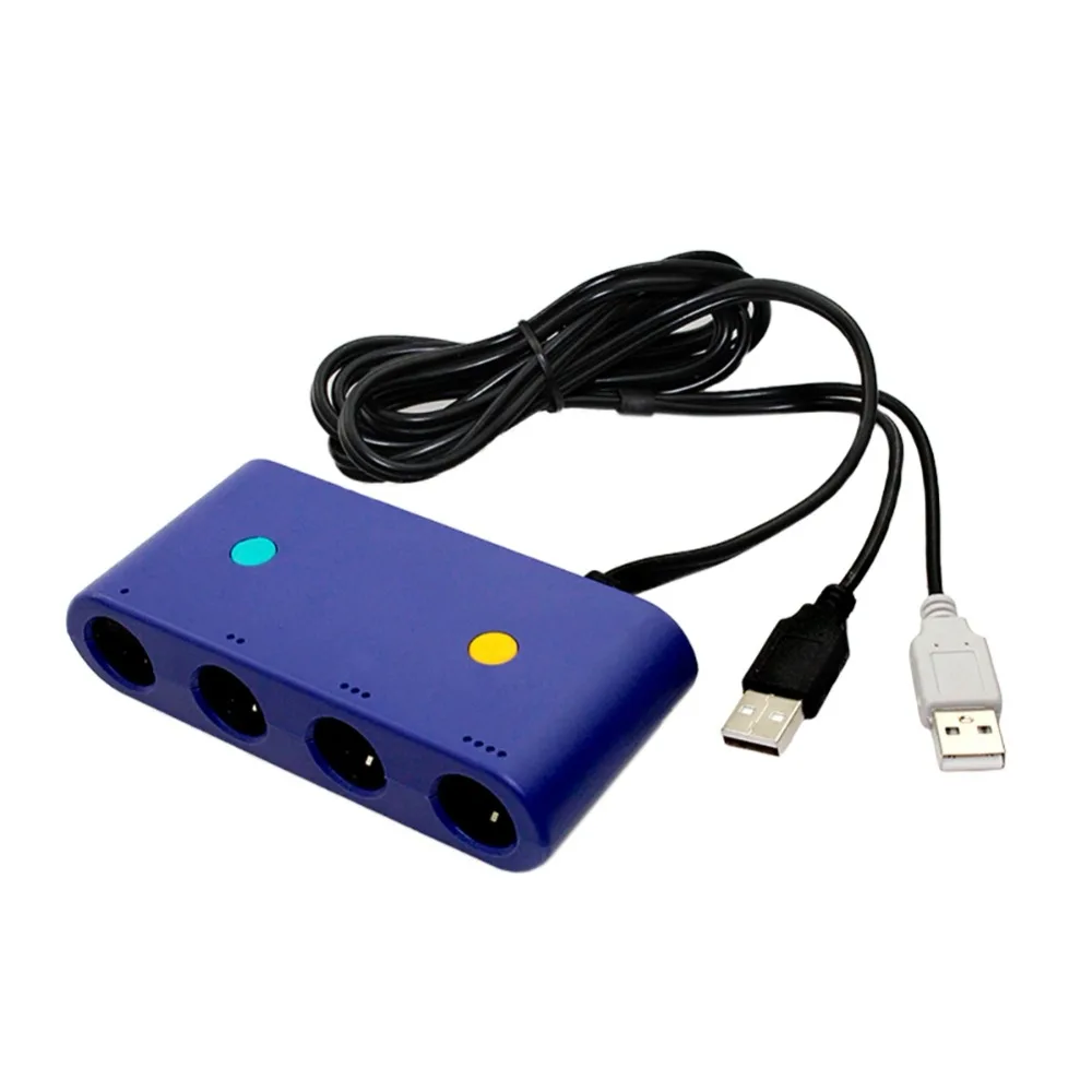 4 порта GC к WIIU PC переключатель для GameCube контроллеры USB адаптер конвертер Nintendo WiiU