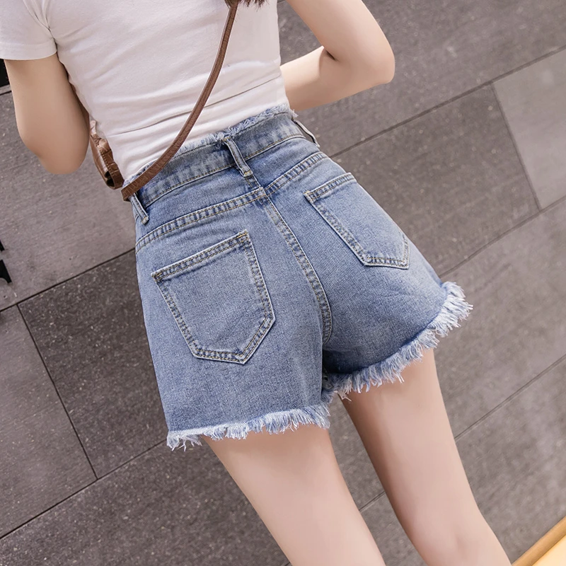 Новинка 2019 года повседневные джинсы для девочек джинсовые короткие шорты