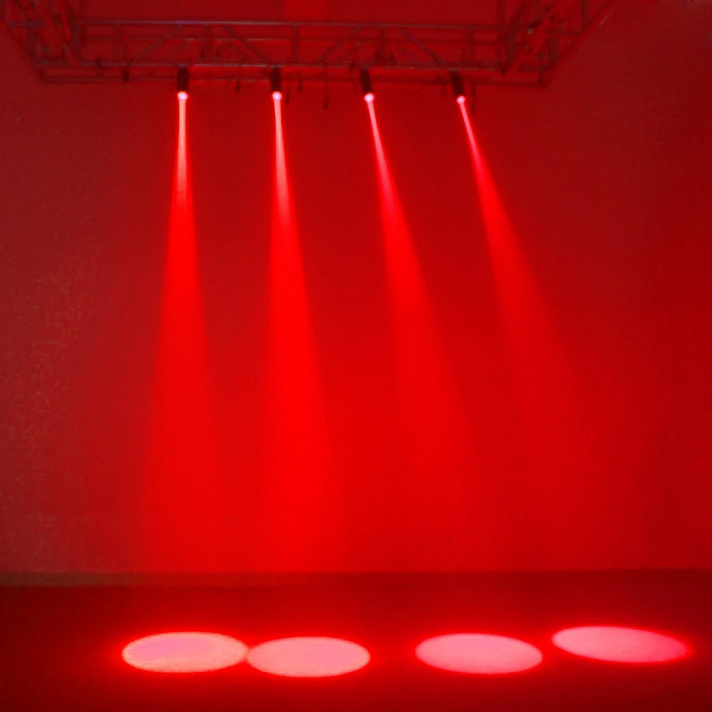 

3W LED White / Red / Blue Beam Pinspot Light Spotlight 200-220LM Stage Lighting Effect for DJ Disco / KTV / Bar