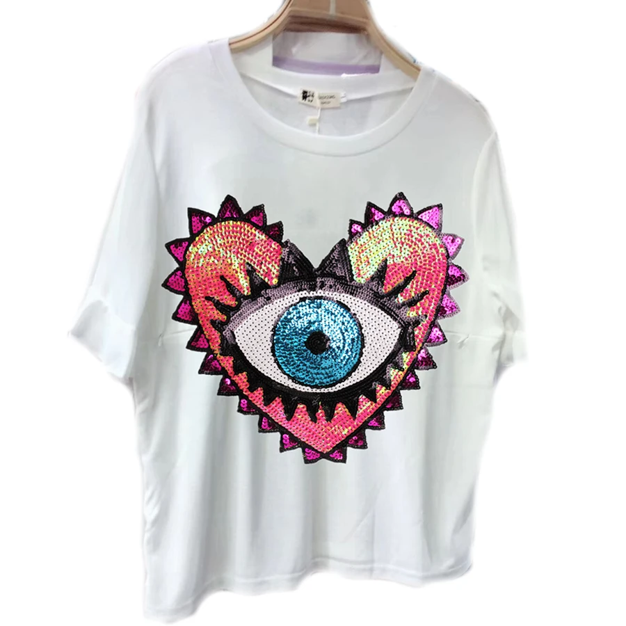 1 шт. нашивка с блестками для пальто в форме сердца | Дом и сад