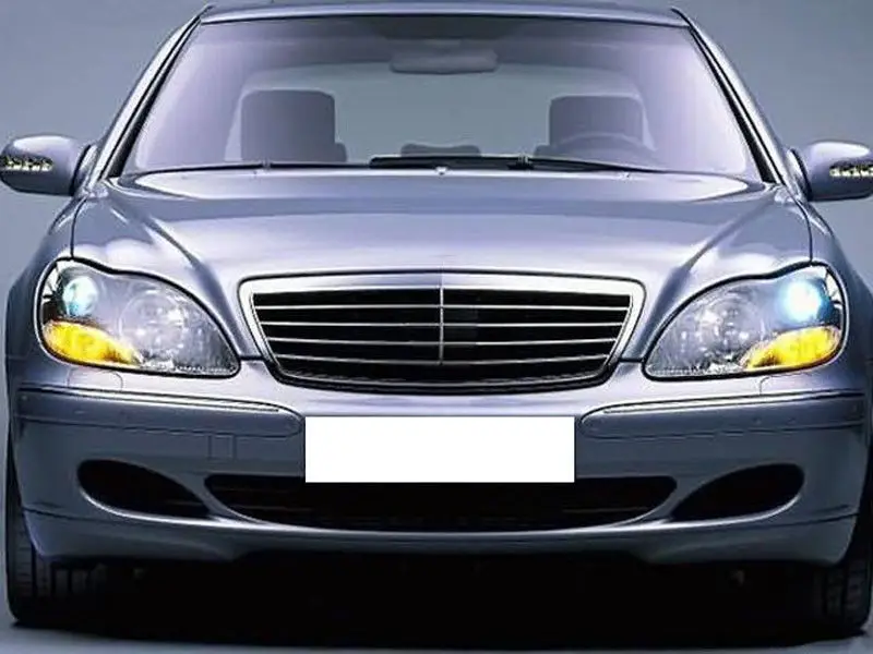 Для Benz W220 S280 S300 S320 S350 S500 S600 3 шт противотуманная фара+ решетка ABS
