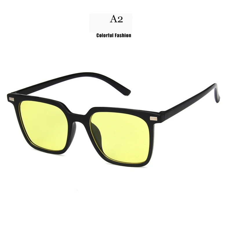 Солнцезащитные очки унисекс квадратные солнечные аксессуары UV400 в стиле ретро