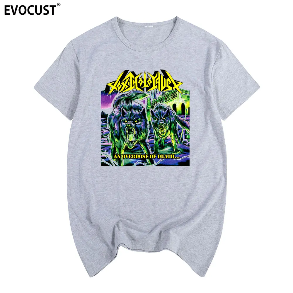 Хлопковая мужская футболка с надписью овердоз смерти |