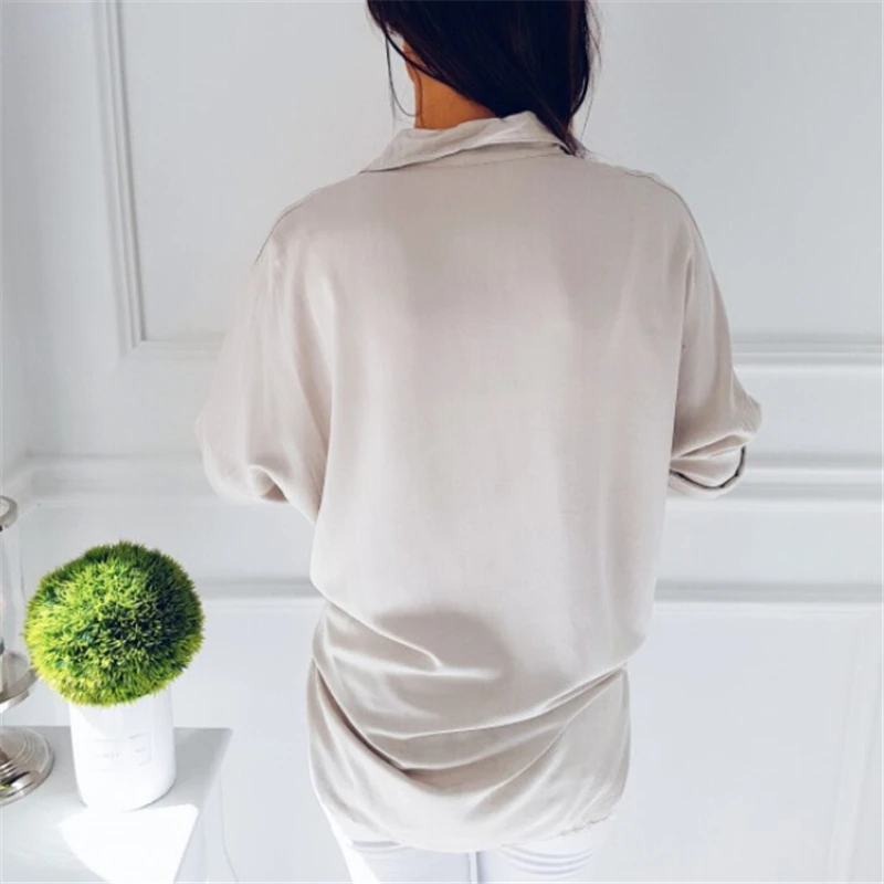 Блузка женская шифоновая с длинным рукавом блестками и карманами|blouse fashion|fashion