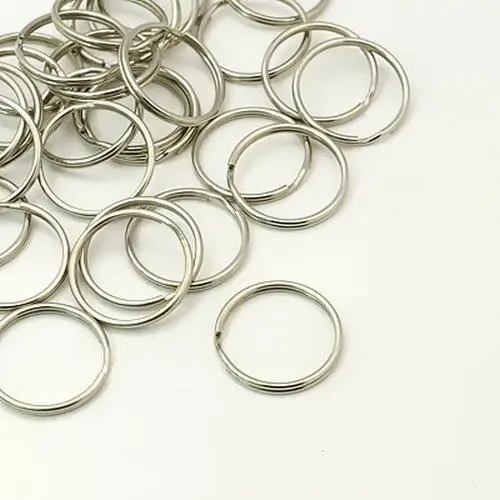 

316 Stainless Steel Key Key Rings, 25x1.5mm