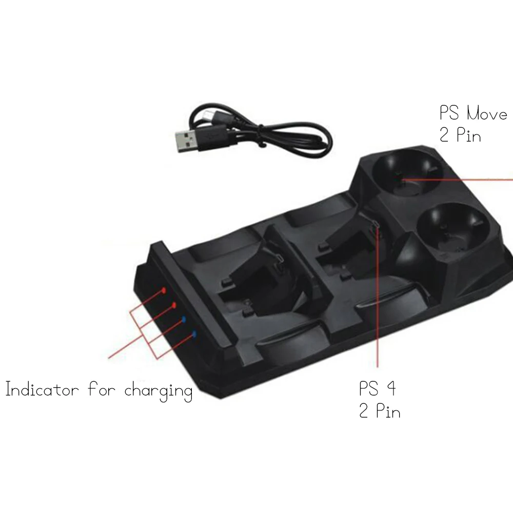 Зарядная док-станция Подставка для sony Playstation 4 PS4 Slim Pro PS Move Bluetooth беспроводные контроллеры зарядное устройство держатель для хранения