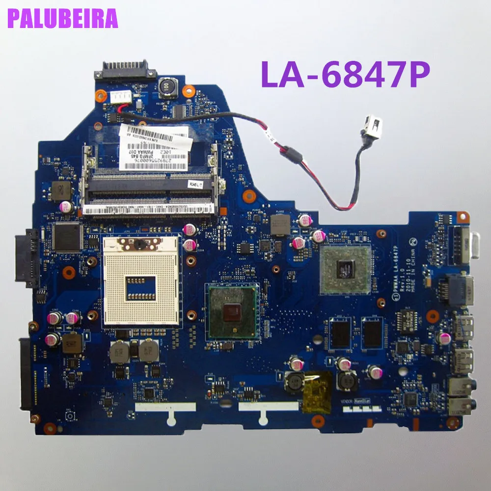 Материнская плата для ноутбука Toshiba Satellite C660 K000114920 PWWAA LA 6847P PGA 988A DDR3