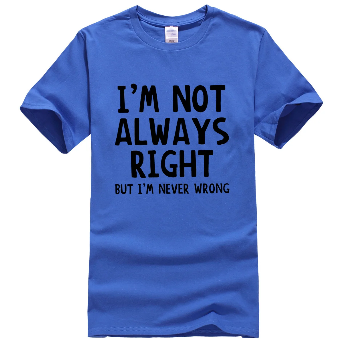 Футболка мужская с принтом Я не всегда права лето 2019|t shirt homme|men t-shirtjersey t |
