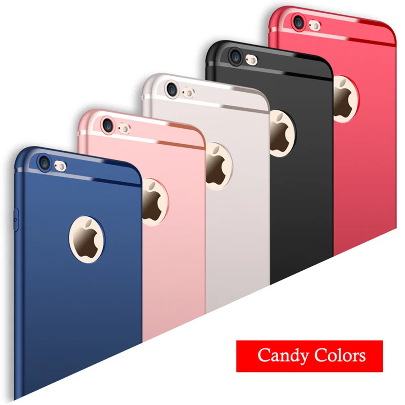 MAKAVO Cover For iPhone 6 Plus Case 360 Protection Soft Slim Matte Flexible Candy Color Fundas 6S Phone Cases |