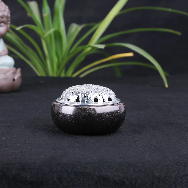 Семь античных наборов из чистой меди ароматическая печь для благовоний пыль и