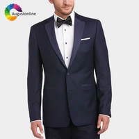 navy blue men suits pants 2pieces custom made wedding suits formal groom tuxedos slim fit prom best man blazer evening party