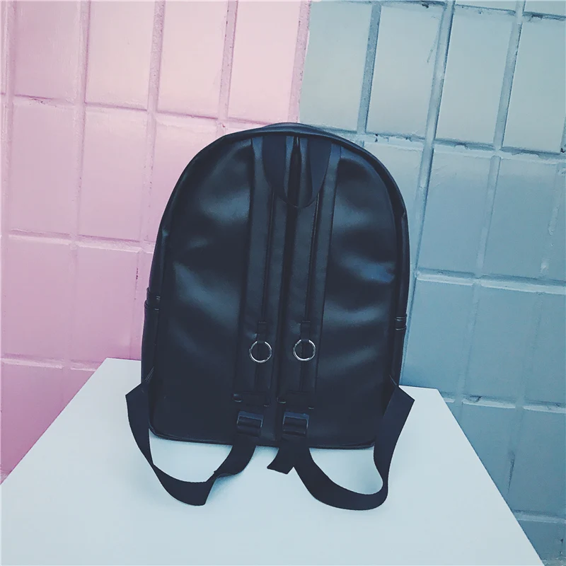 new college women floral embroidery school bags for boys bagpack mochila notebook black leather backpack men rucksacks girls | Багаж и