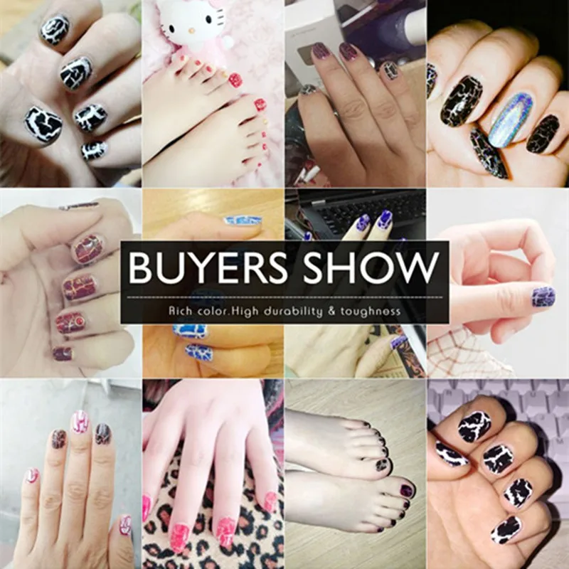 Zation 2018 Cracking Shatter Ногтевой лак Цветной гель для маникюра с грунтом Снять гель-лак для ногтей Crack UV Лак-вернис.