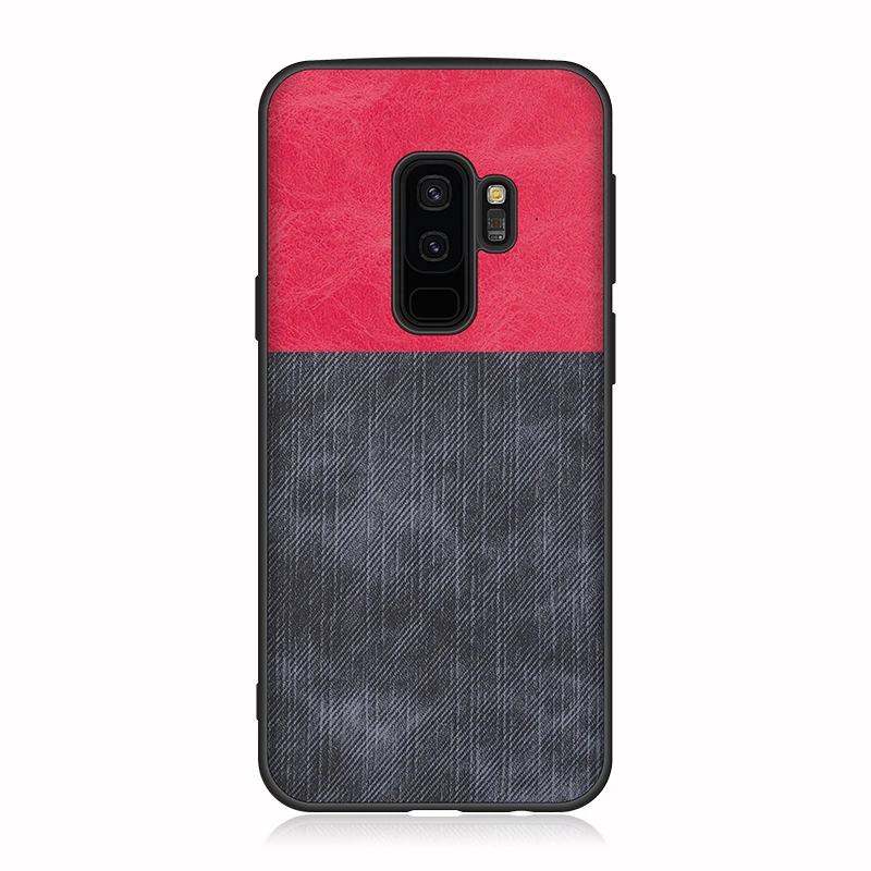 Back Cover For Samsung Galaxy S9 Plus S8 S7 Edge Student Denim Splice Cases Frosted Shockproof Funda |