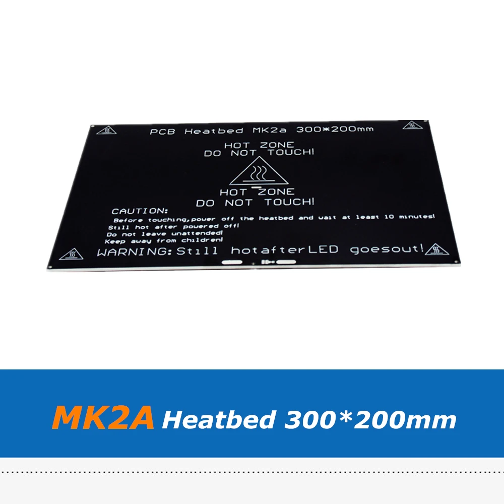 Алюминиевая Тепловая плита RepRap MK2A PCB 300*200 мм для 3D принтера Prusa & Mendel|aluminium heatbed|3d